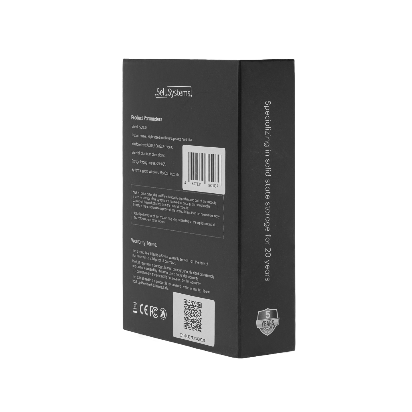 ⚡⚡2000Mb/s ⚡⚡Fastest SSD-USB In Portable Metal Safe Shell USB Flash-Disk .S.2000 by .Sell.Systems.