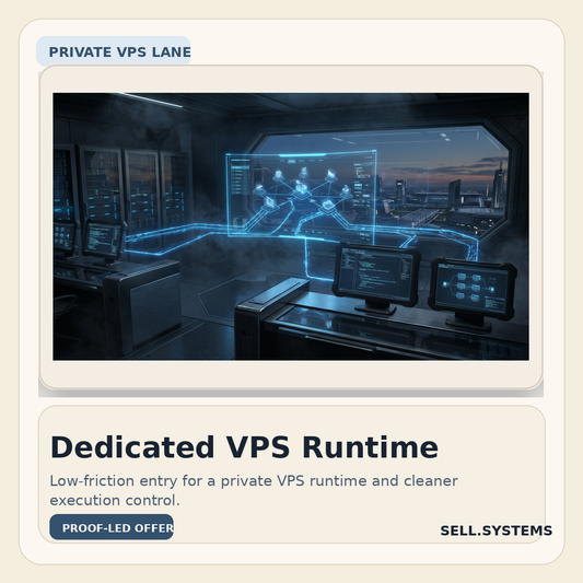 Dedicated VPS private runtime entry card