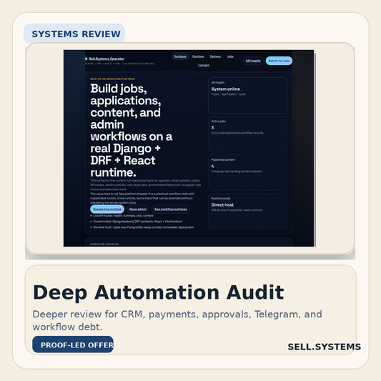 Deep Automation and Integration Audit proof card