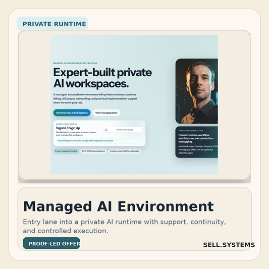AI Managed Environment private runtime entry card
