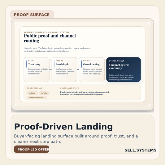 Portfolio and Landing Build proof card